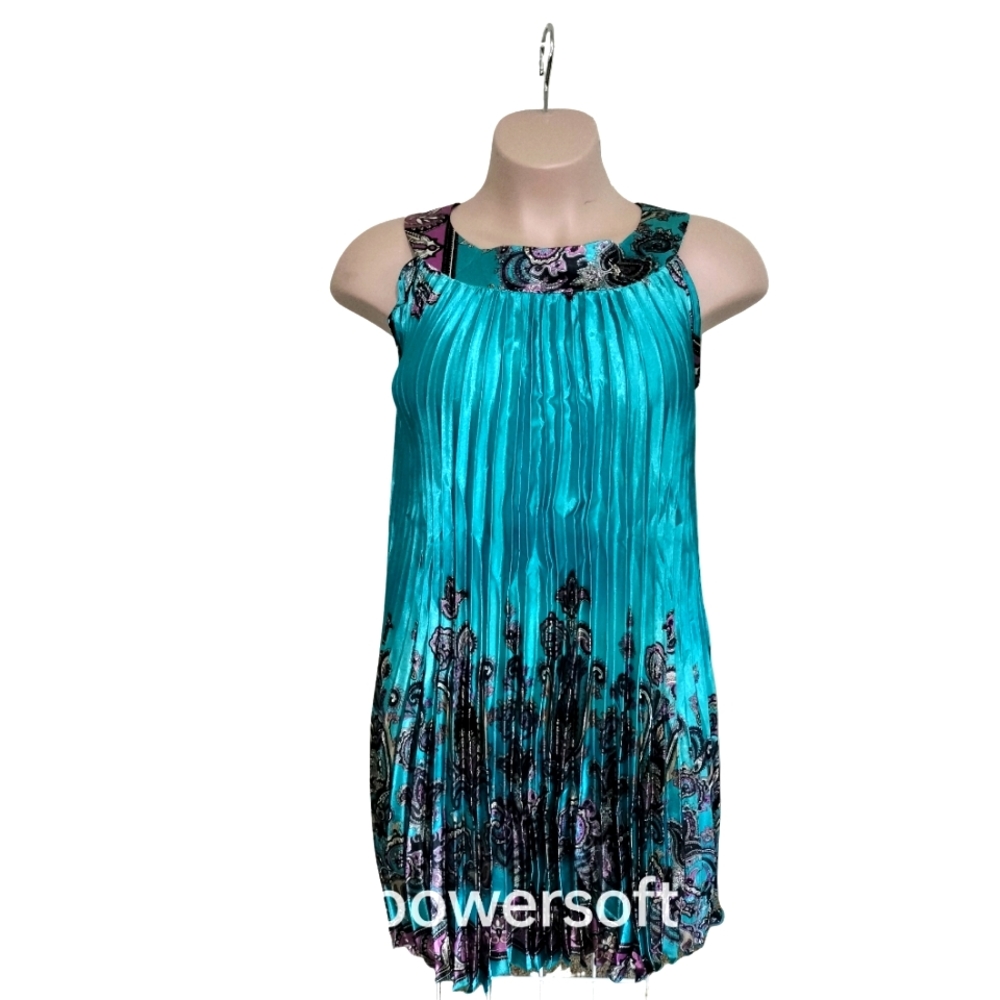 Pleated midi dress